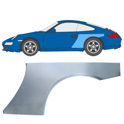 Panneau de réparation arc d'aile arrière pour Porsche 911 997 2004-2012 / Gauche 16380