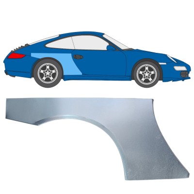 Panneau de réparation arc d'aile arrière pour Porsche 911 997 2004-2012 / Droite 16379