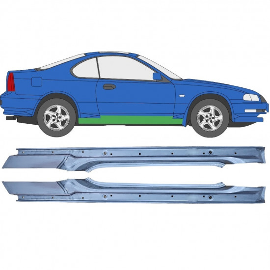 Panneau de réparation du seuil pour Honda Prelude 1992-1996 / Gauche+Droit / Ensemble 9282