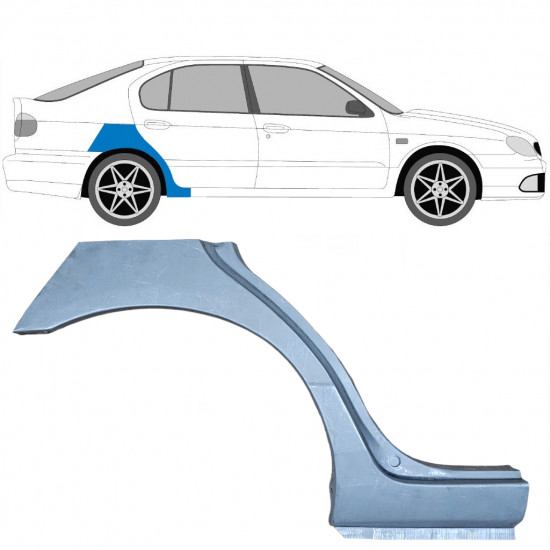 Panneau de réparation arc d'aile arrière pour Nissan Primera 1996-2001 / Droite 6842