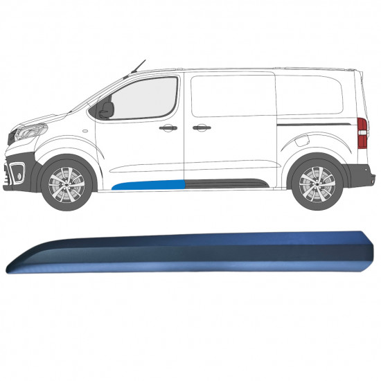 Moulure latérale sur porte avant pour Toyota Proace 2016- / Gauche 12815