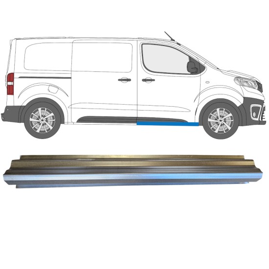 Réparation bas de caisse de porte avant pour Toyota Proace Verso 2016- / Gauche = Droite (symétrique) 14902