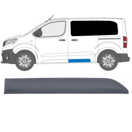 Moulure centrale sur porte latérale pour Toyota Proace Verso 2016- / Gauche 14895 Moulure centrale sur porte latérale pour Toyota Proace Verso 2016- / Gauche 14895