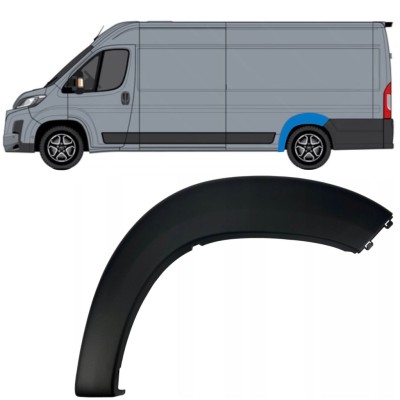Moulure latérale sur aile arrière pour Toyota Proace Max 2024- / Gauche 15904
