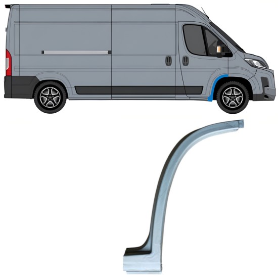 Panneau de réparation de arc d'aile avant pour Toyota Proace Max 2024- / Droite 16835