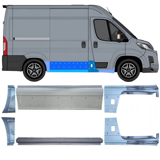 Ensemble de panneaux de réparation pour Toyota Proace Max 2024- / Gauche+Droit 16741