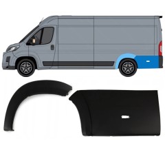 Ensemble de moulures d'aile arrière pour Toyota Proace Max 2024- / Gauche 15892