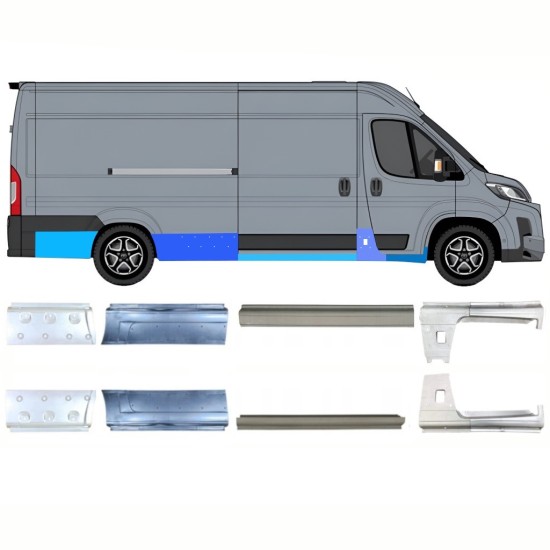 Ensemble de panneaux de réparation pour Toyota Proace Max 2024- / Gauche+Droit 16711