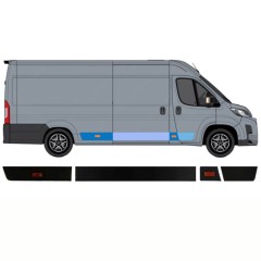 Ensemble de moulures pour Toyota Proace Max 2024- / Droite / 15894