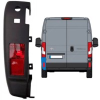 Coin du pare-chocs arrière avec lampe pour Toyota Proace Max 2024- / Gauche 15936