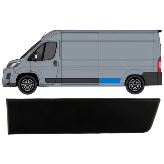 Moulure latérale sur aile arrière pour Toyota Proace Max 2024- / Gauche 15907