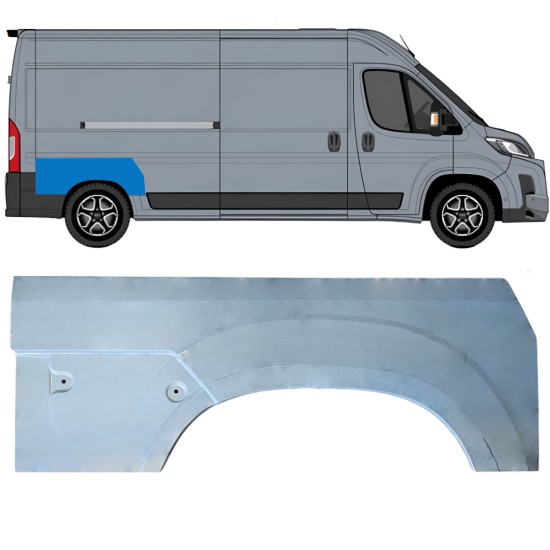 Panneau de réparation arc d'aile arrière pour Toyota Proace Max 2024- / Droite 16963