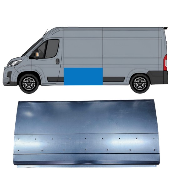Panneau de réparation latéral haut pour Toyota Proace Max 2024- / Gauche = Droite (symétrique) 16717