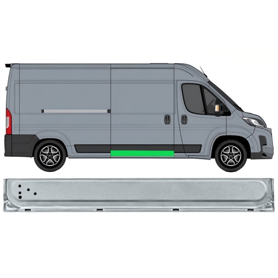 Panneau de réparation pour porte coulissante intérieur pour Toyota Proace Max 2024- / Droite 17046