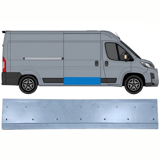 Panneau de réparation pour porte coulissante