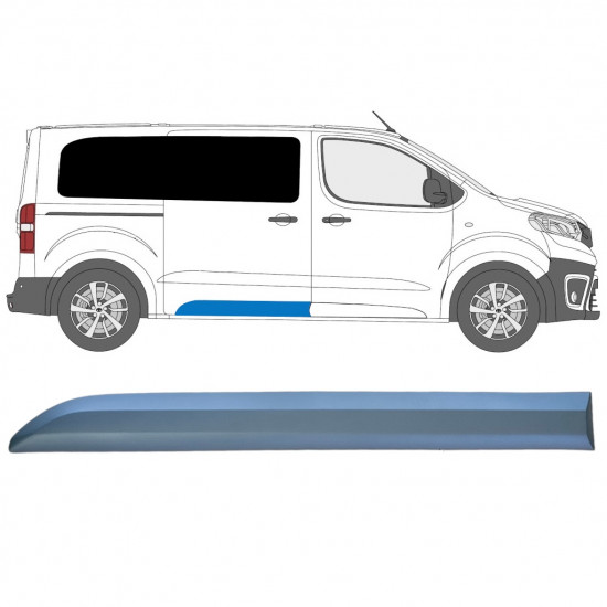 Moulure latérale arrière pour Toyota Proace 2016- / Droite 12818