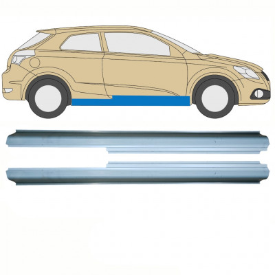 Réparation bas de caisse pour Kia Pro Ceed 2006-2012 / Gauche+Droit / Ensemble 10822