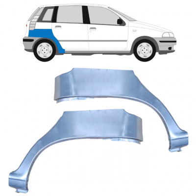 Panneau de réparation arc d'aile arrière pour Fiat Punto 1 1993-1999 / Gauche+Droit / Ensemble 9687