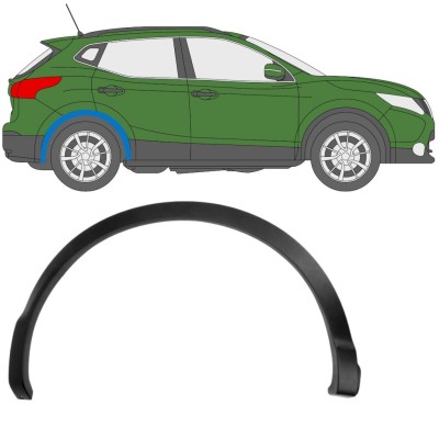 Moulure latérale sur aile arrière pour Nissan Qashqai 2013-2021 / Droite 11779