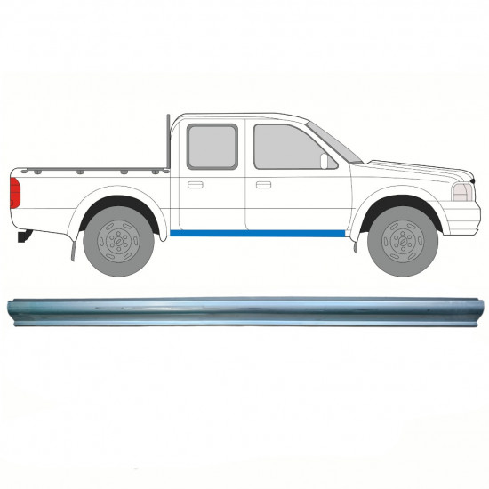 Réparation bas de caisse pour Ford Ranger 1998-2006 / Gauche = Droite (symétrique) 8607