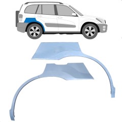 Panneau de réparation arc d'aile arrière pour Toyota Rav4 2000-2005 / Gauche+Droit / Ensemble 9432