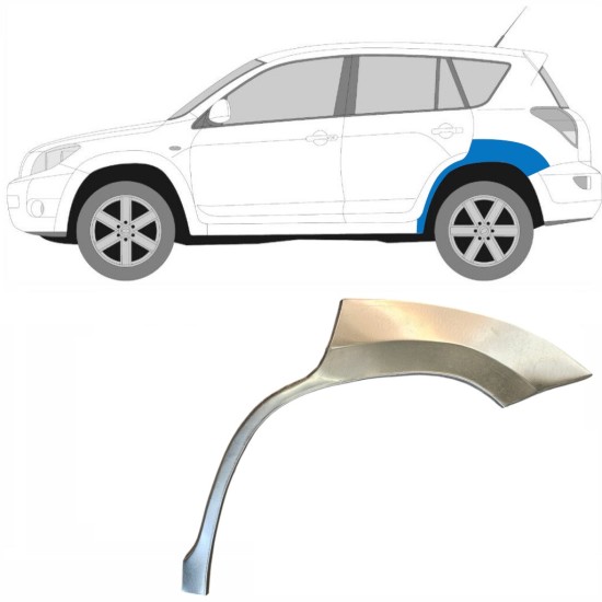 Panneau de réparation arc d'aile arrière pour Toyota Rav4 2006-2013 / Gauche 14754