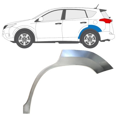 Panneau de réparation arc d'aile arrière pour Toyota Rav4 2013-2018 / Gauche 16489