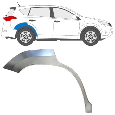 Panneau de réparation arc d'aile arrière pour Toyota Rav4 2013-2018 / Droite 16488