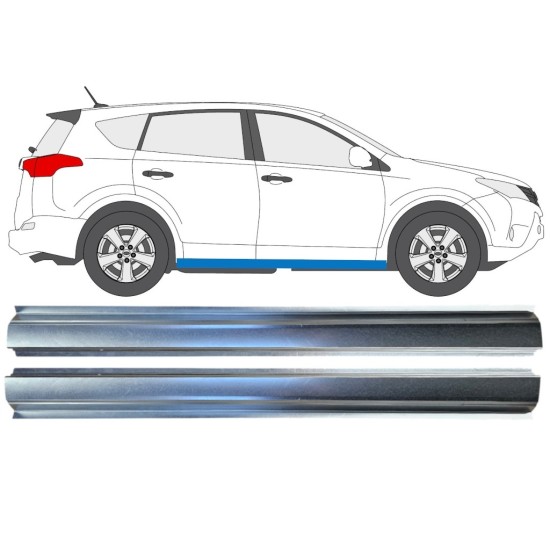 Réparation bas de caisse pour Toyota Rav4 2013-2018 / Gauche+Droit / Ensemble 16493