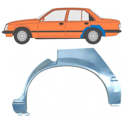 Panneau de réparation arc d'aile arrière pour Opel Rekord E 1982-1986 / Gauche 8079