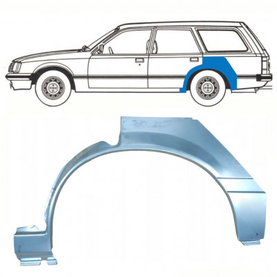 Panneau de réparation arc d'aile arrière pour Opel Rekord E 1977-1986 / Gauche / COMBI /  10787