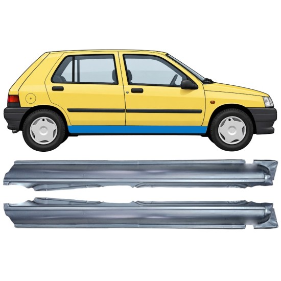 Panneau de réparation du seuil pour Renault Clio I 1990-1998 / Gauche+Droit / Ensemble 11014