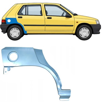 Panneau de réparation arc d'aile arrière pour Renault Clio I 1990-1998 / Droite 7682