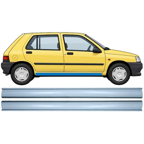 Réparation bas de caisse inférieure pour Renault Clio I 1990-1998 / Gauche+Droit / Ensemble 9850
