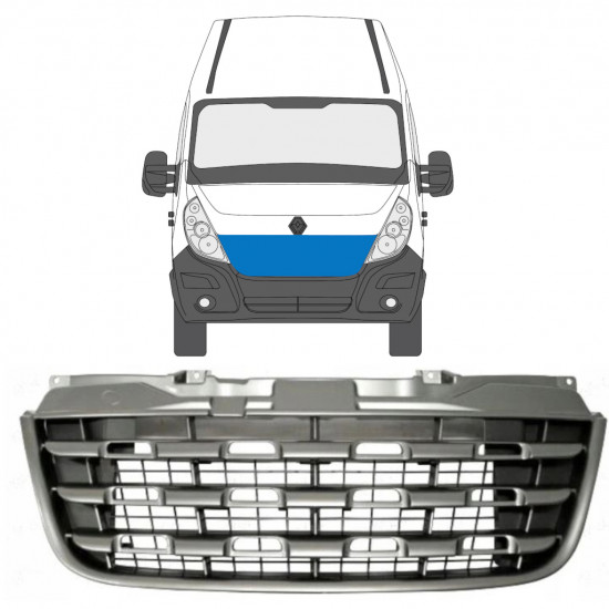 Grille de calandre pour Renault Master 2010-2014 7494