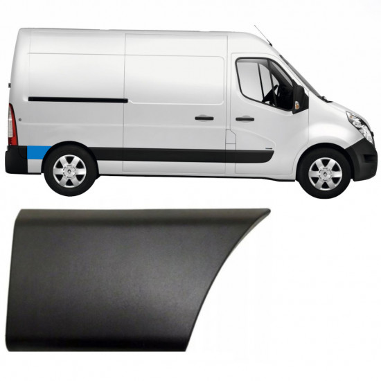 Moulure de derrière roue arrière pour Renault Master 2010- / SWB / Droite 8321