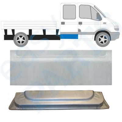 Panneau de réparation intérieur et extérieur des portes arrière pour Renault Master 1998-2010 / Gauche = Droite (symétrique) / Double cabine / Ensemble 9798