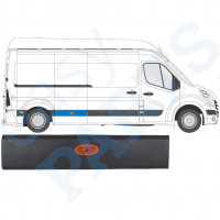 Moulure latérale avec lampe pour Renault Master 2010- / LWB / Droite /  10548