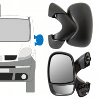 Rétroviseur manuel pour Renault Trafic 2001-2014 / Gauche 8224