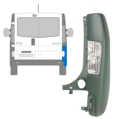 Coin du pare-chocs arrière avec lampe pour Opel Vivaro 2001-2014 / Droite 15312