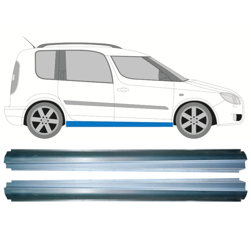 Réparation Bas De Caisse Pour Skoda Roomster 2006-2015 / Gauche+Droit / Ensemble 10579