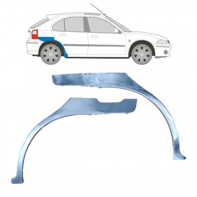 Panneau de réparation arc d'aile arrière pour Rover 25 Mg Zr 1995-2005 / Gauche+Droit / Ensemble 9194