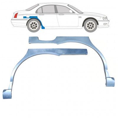 Panneau de réparation arc d'aile arrière pour Rover 75 MG ZT 1999-2005 / Gauche+Droit / Ensemble 9200