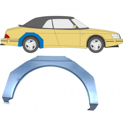 Panneau de réparation arc d'aile arrière pour Saab 900 1978-1995 / Droite 6981