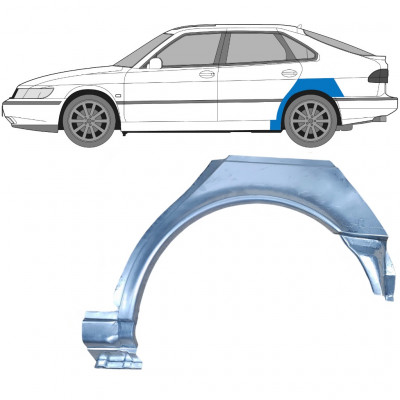 Panneau de réparation arc d'aile arrière pour Saab 900 1994-1998 / Gauche 6984