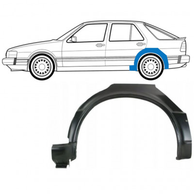 Panneau de réparation arc d'aile arrière pour Saab 9000 1985-1998 / Gauche 8121