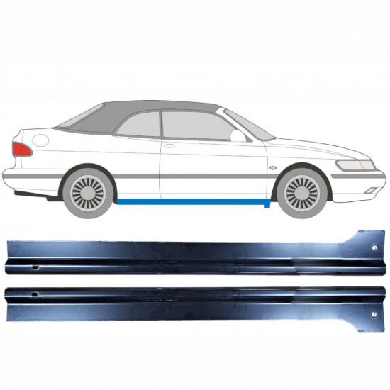 Réparation bas de caisse pour Saab 900 1978-1998 / Gauche+Droit / Ensemble 9351