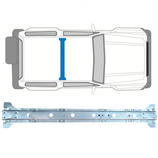 SUZUKI SAMURAI 1981-2004 PANNEAU DE RENFORCEMENT DU PLANCHER