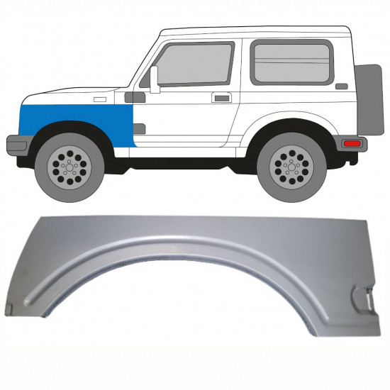 SUZUKI SAMURAI 1981-2004 PANNEAU DE RÉPARATION DE L\'AILE AVANT / GAUCHE