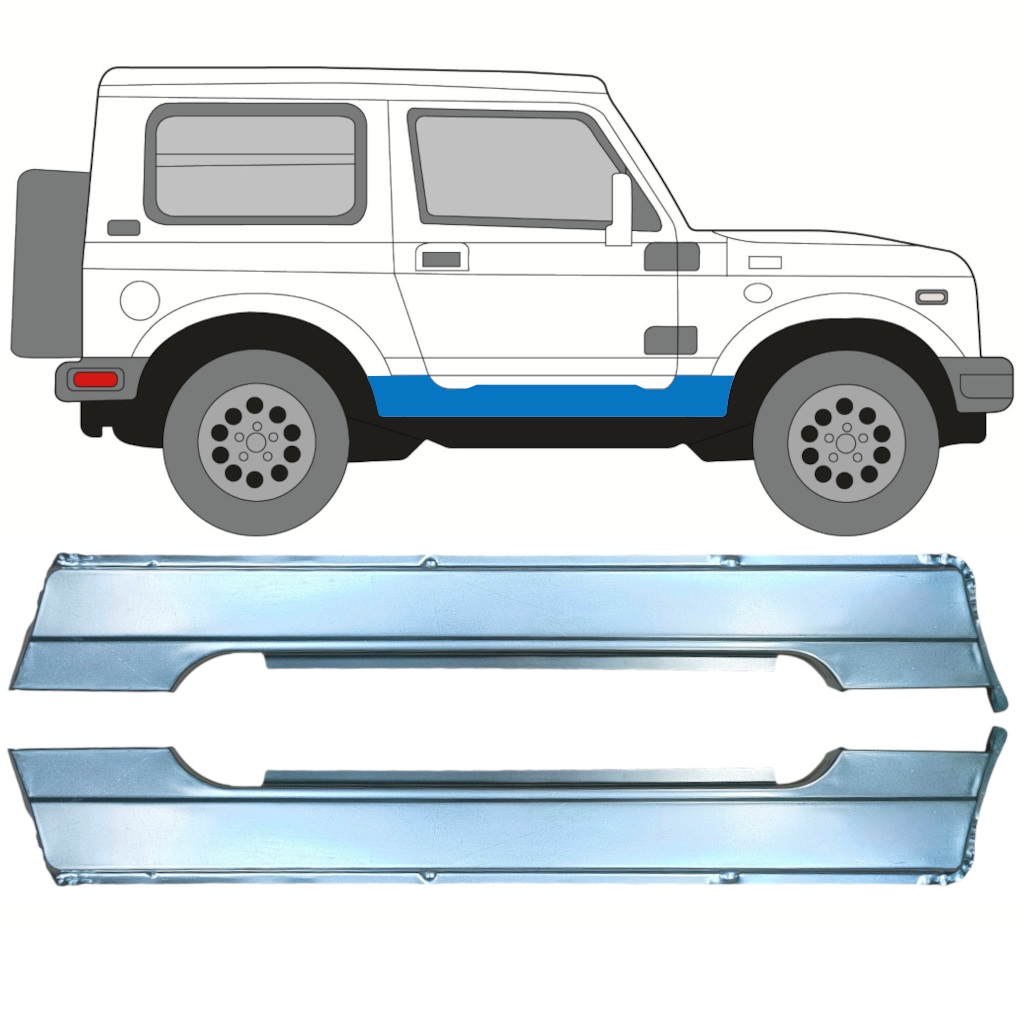 Réparation Bas De Caisse Pour Suzuki Samurai 1981-1998 / Gauche+Droit / Ensemble 10030